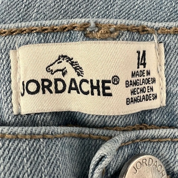Jordache Embroidered Rough Hem Skinny Jeans Size 14 Girl's - Picture 2 of 6